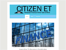 Tablet Screenshot of citizenet.com